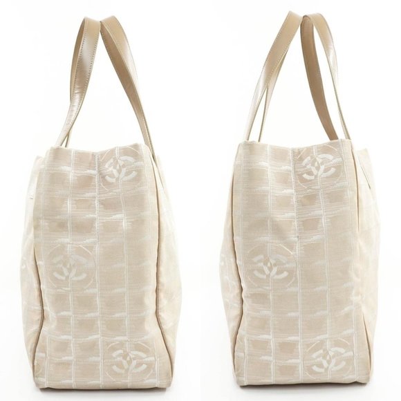 Auth Chanel Travel Line Tote Bag Nylon #26990C12 - Picture 14 of 14